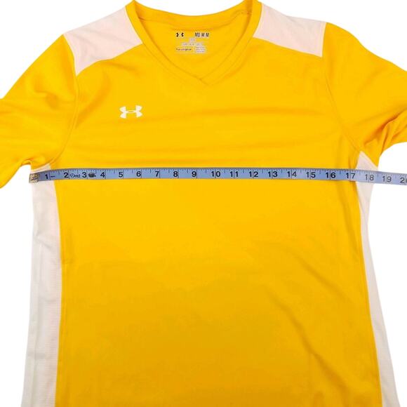 Under Armour Fixture Jersey Yellow Soccer - Picture 3 of 4